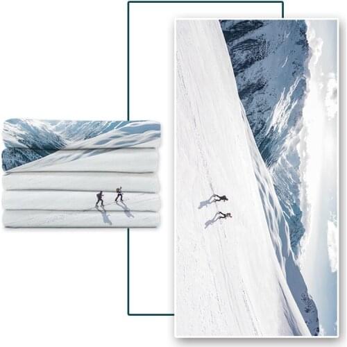 Microfine Factory Direct Sale Soft Absorbent And Quick-Drying Microfiber Printed Beach Towel