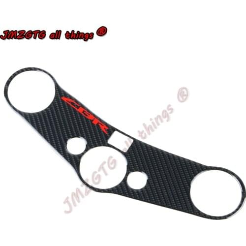 For HONDA CBR600RR 07-17 Motorcycle Carbon Fiber Decal Sticker Pad Triple Tree Top Triple Clamp Upper Front End Stickers