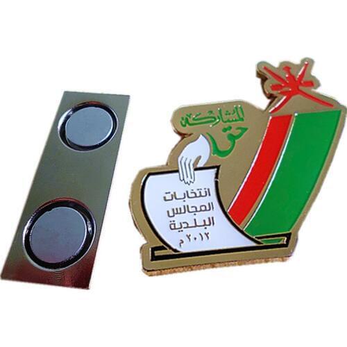 Low Price Magnet Sucking Badge Die Casting Gay Badge k200414