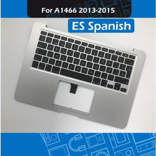 Laptop A1466 Top Case ES Spain Layout for Macbook Air 13" A1466 Topcase with Spanish Keyboard Replacement 2013-2015 Year