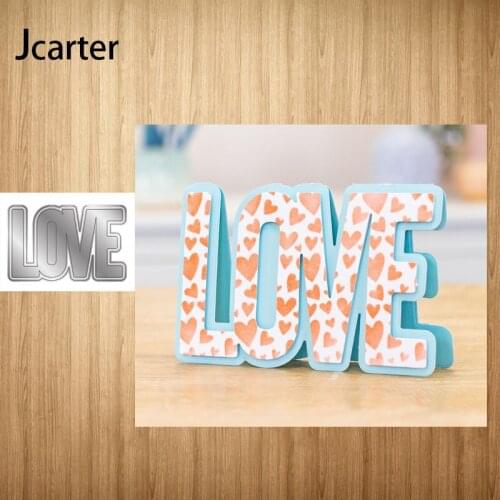 2021 New Arrival Metal Cutting Dies Love Letters Craft Handmade Knife Mould Blade Punch Stencils Dies Cut for Scrapbooking Model