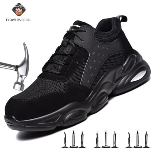 New Anti-Crush Safety Shoes Breathable Summer Work Shoes Lightweight Non-Slip Protective Shoes Safety Shoes For Men