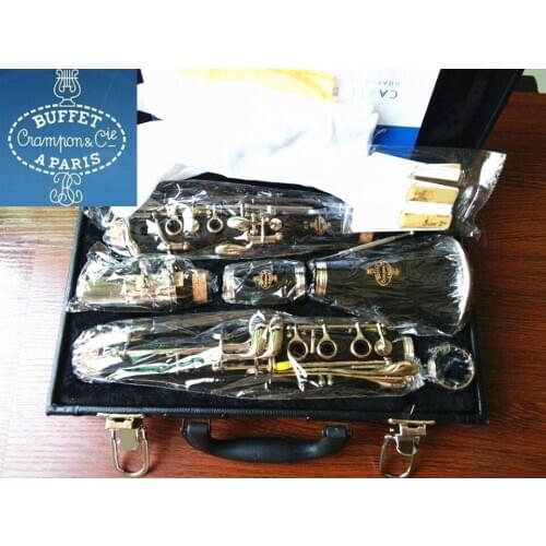 New Buffet Crampon&Cie A PARIS B12 17 Key Bb Tune Bakelite Clarinet Playing Musical Instruments Clarinet with Accessories