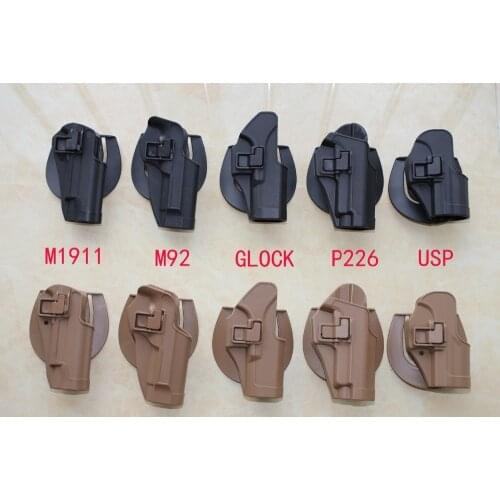 Hunting Gun Holster Right Hand Tactical Airsoft Combat Gun Pistol Holster for Berett 1911 M92 P226 USP