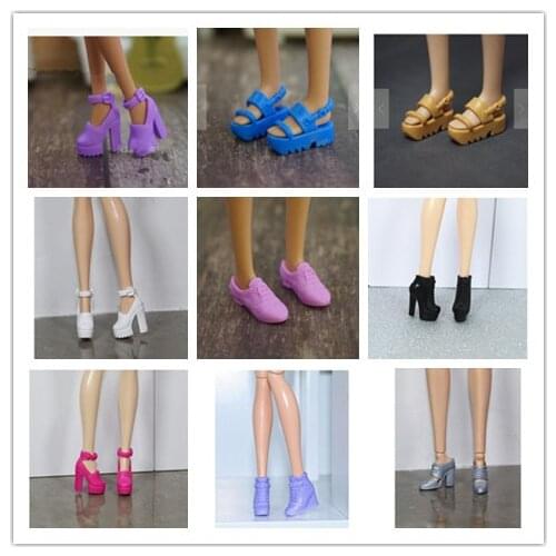 Original Princess Doll Shoes for 1/6 Dolls Fashion Female Doll High-heels Casual Shoes Dolls Accessories