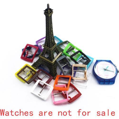 2pcs Watch accessories Pin buckle Plastic buckle Ribbed buckle 12mm17mm19mm20mm21mm for Swatch Watch buckle