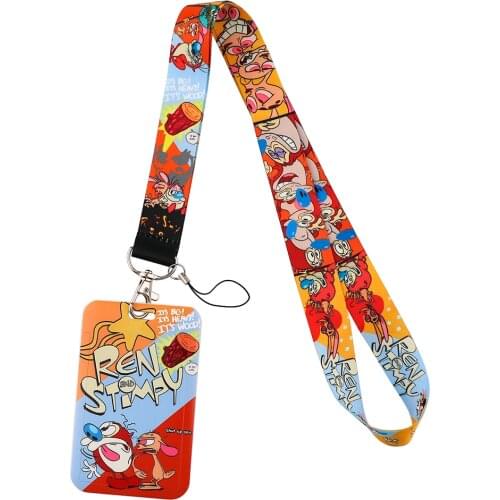 Ransitute R2362 Cartoon Monster Personality ID Card Holder Bus Card Holder Staff Card Lanyard For Keys Phone DIY Hang Rope
