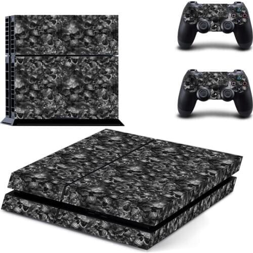 Skull Style PS4 Skin Sticker for Playstation 4 Console & 2 Controllers Decal Vinyl Protective Skins Style 14