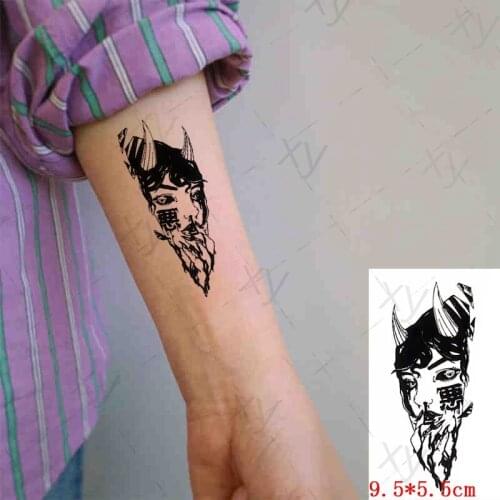 Waterproof Temporary Tattoo Sticker Japan Geisha Ukiyoe Element Small Size The Body Art Flash Tatoo Fake Tatto for Woman Men