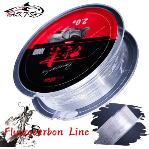 WALK FISH 100M Fluorocarbon Fishing Line Carbon Fiber Line Super Strong Fishing Line Carp Sea Fishing Line Pesca Accessories