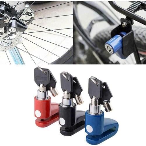 Mountain bike lock security anti-theft bicycle motorcycle disc brake lock anti-theft protection scooter safety