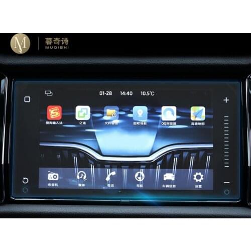 9 inch For Skoda Kodiaq GT Karoq 2017 18 2019 2020 Car GPS navigation Protective film Tempered glass Screen protector decoration