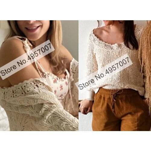 Ladies Cotton Blend Knitted Jumper Cardigan Sweater Top