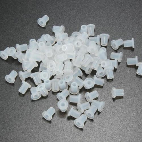 100PCS Tube Rubber Hollow Sealing Plug Cartridge Elbow Stopper CISS Fitting