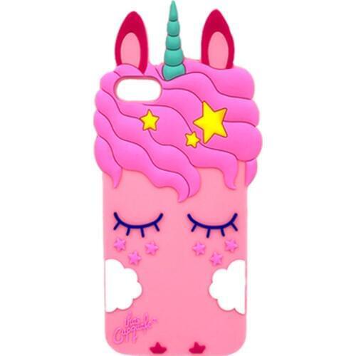 3D Fashion Cartoon Pink Unicorn Silicon Case For Huawei Honor 7A DUA-L22 Russian Version 5.45" Cute Rabbit Ears Soft Phone Cover