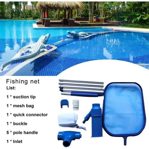 Swimming Pool Accessories Pool Cleaning Kit Maintenance Tool Suction Head Cleaning Net Kit Durable Cleaning Tool Drop Ship