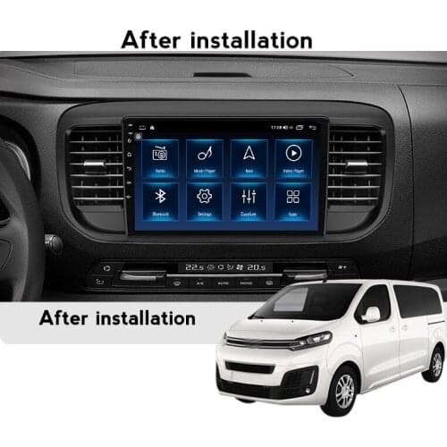 Autoradio For Citroen Jumpy 3 SpaceTourer 2016 2017 2018 2019 2020 2021 Car Multimedia Video Player GPS Android 10 No 2 din dvd
