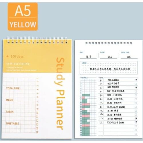 Goals Notebooks A5 Journals Spiral Notepads Agenda 2021 Timetable Diary Tracker Goal Setting Dream Planner PP Schedule Book