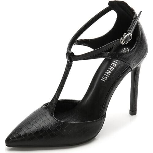 Womens Sandals High Heels Summer Brand 11CM High Heels Thin High Heels Party Shoes Pointed Toes In Office Ladies Dress Shoes