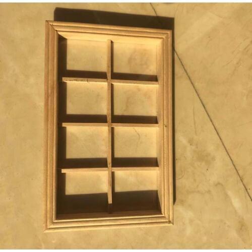 G05-X5080 children baby gift Toy 1:12 Dollhouse mini Furniture Miniature rement DIY plain 6-story log window 1pcs