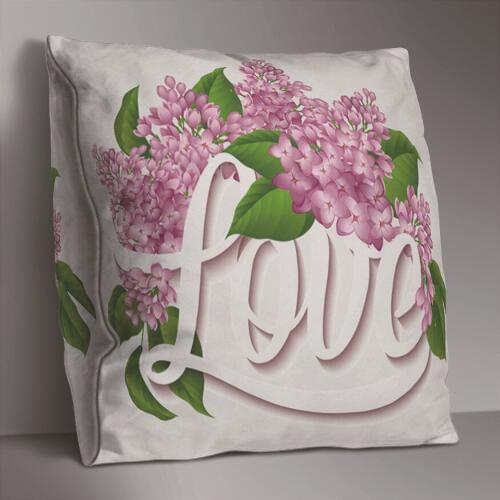 Love Double Side Print Cushion Cover Polyester Decorative for Sofa Seat Soft Throw Pillow Case Cover 45x45cm Home Decor
