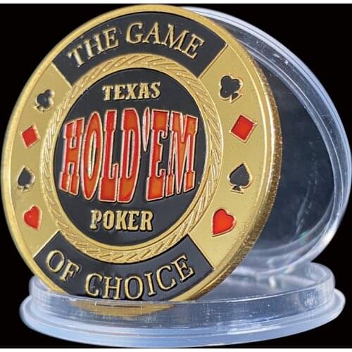 Texas Hold'em Chips Metal Press Models Poker Chip Guard Personalized Collection Token Coin