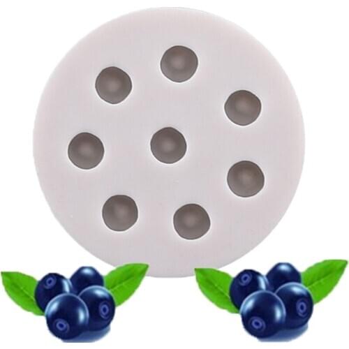 Bakeware Chocolate Pastry Tool 3D Blueberry Shape Silicone Mold DIY Cake Decorating Mould Sugarcraft Baking Tool k937