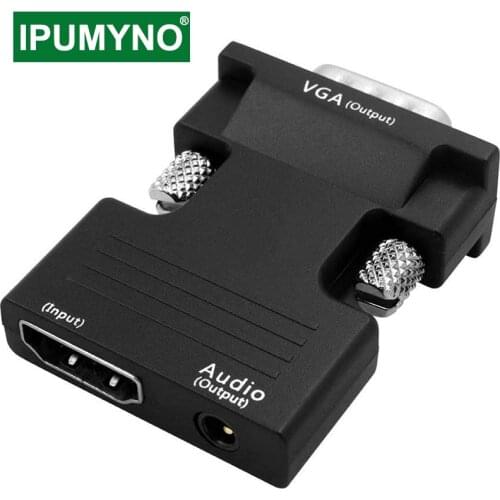 Hdmi Cable to VGA HD TV PC aux jack 3.5 Audio Displayport Converter mini Projector Television Monitor Projetor Extender Adapter