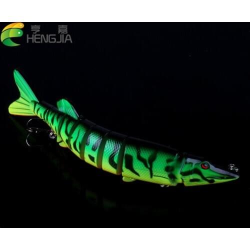 HENGJIA 1PC mutil jointed minnow fishing lures hard baits artificial wobblers crankbaits trout swimbaits pesca fishing tackles