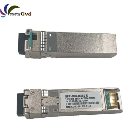 HW SFP-10G-BXU6 Compatible 10G BiDi SFP+ 1270nm-TX/1330nm-RX 60km Transceiver Module
