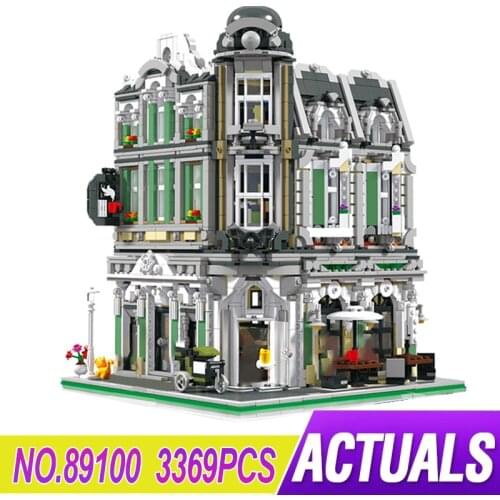 JIESTAR 89100 Street View Series Jazz Cafe Three-layer Split Modular Building Blocks Bricks Childrens Educational Toys Gift