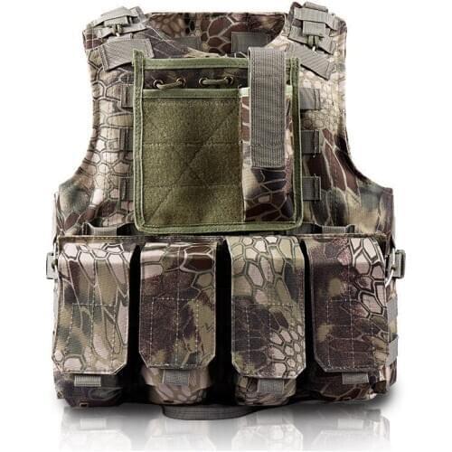 Camouflage Military Training Tactical Waistcoat Mens Outdoor Hunting Camping Airsoft Armor Defend Gear Molle Pouch Combat Vest