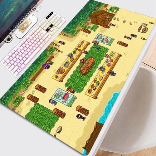 Mouse Pads Kawaii Accessories Mause Large Gaming Computer Deskmat Table Pads On The Mat With Backlight Carpet Stardew Valley Pad