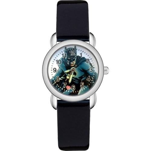 Fashion Cute Pretty Cartoon Style Childrens Kids Student Girls Boys Quartz leather Wrist Watch Clock JP20