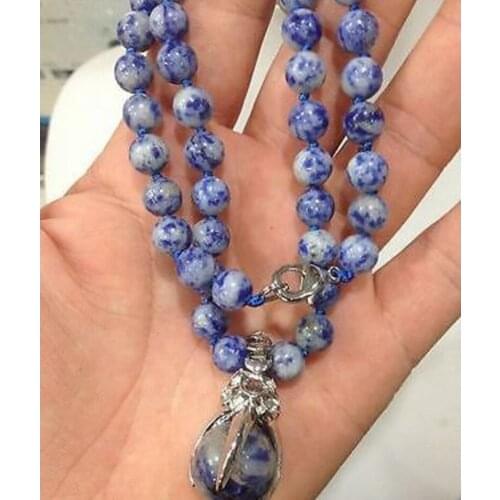 New hot Real Natural Egyptian Lapis Lazuli Beads Necklace & Pendant