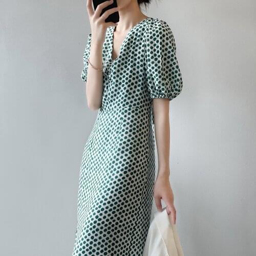 Летние платья в горошек OLOEY China At AliExpress