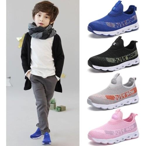2020 Autumn Children Shoes Boys Girls Sport Shoes Breathable Shoes Sneakers Soft Bottom Non-slip Casual Kids Shoes