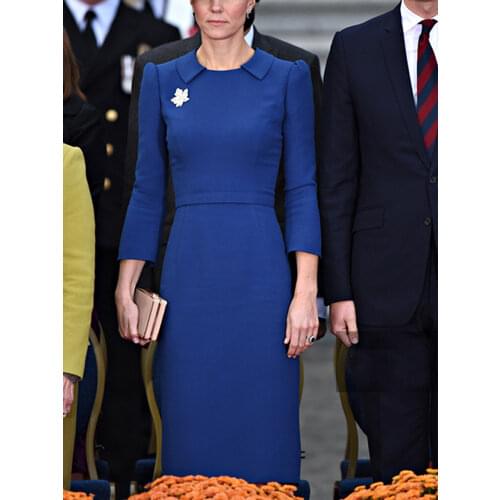 Kate Middleton Fashion New Women Dress Spring Autumn High Quality Retro Elegant Chic Party Casual Office Slim Pencil Dress