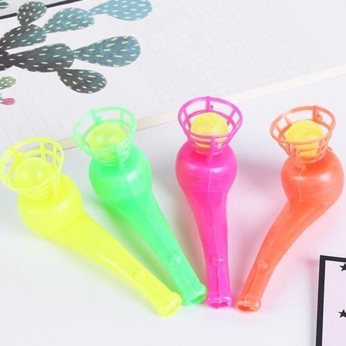 Floating Ball KidS Party Supplies Plastic Magic Pipe Toy Blowing Ball Toy Party Favors For Kids Random Color