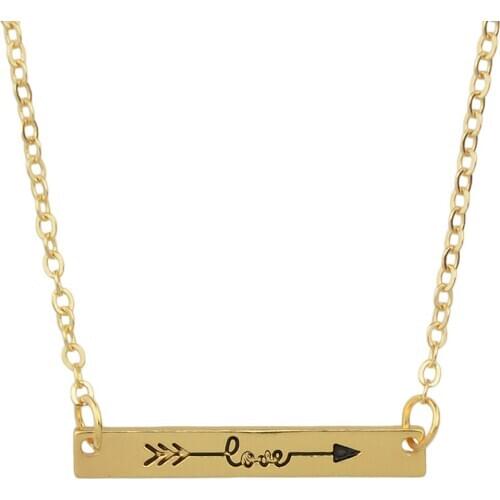 Love Letter Silver / Gold Necklace