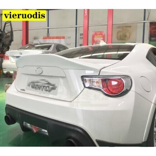For Subaru BRZ car tail trunk type FRP fiberglass material paintless spoiler for Toyota GT86 2012 2013 2014 2015