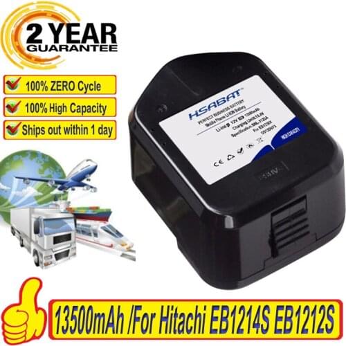 Top Brand 100% New 13500mAh Battery for Hitachi EB1214S EB1214L EB1230HL EB1230R EB1230X EB1233X Batteries