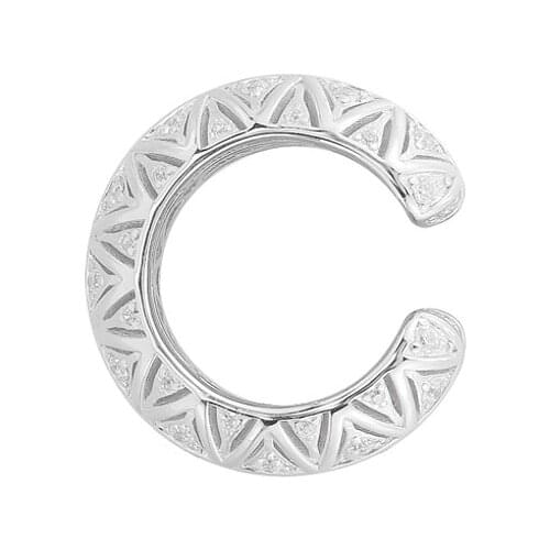 UNGODLY 1pc Luxury Fashion Brand Single Amulet Sliding Ear Cuff Micro Zircon Stones Non Pierced Clip Earring for Women Jewelry