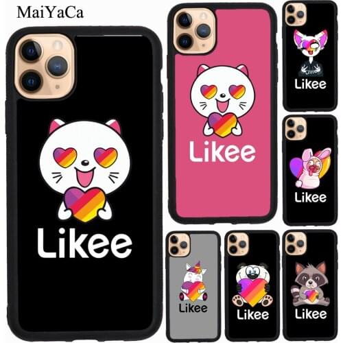 MaiYaCa Likee Funny Cat Bear Love Heart For iPhone 7 8 Plus 6S SE 2020 Case For iPhone 12 mini 11 Pro Max XS X XR Cover