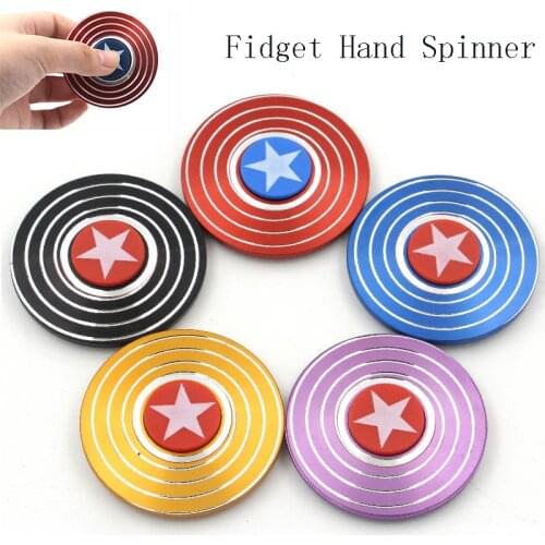 ZK20 Metal Gyro Popins Fidget Toys Box Fidget Spinner Fingertip Gyro Adult Decompression Toy Cartoon Spinner For Kids Gifts