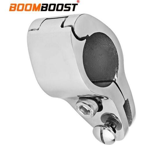 1Pc Tube Clip Pipe Clamp 316 Stainless Steel Silver Hardware Bimini Hinged Fittings For Boat Marine Yacht 1" Silver Jaw Slide
