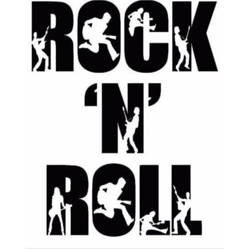 11cm*14cm Creative Fashion Rock N Roll Personalized Music Car Stickers C5-1681