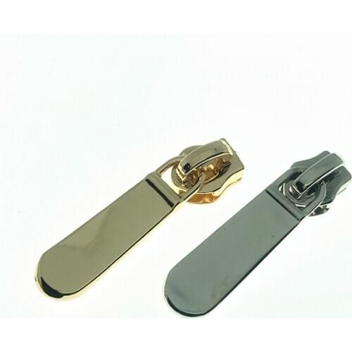 20 Pieces 10.6*37 MM Luggage Apparel Handbag Accessories Nylon Zipper Pull Smooth Metal Slider For Zipper For Lightning