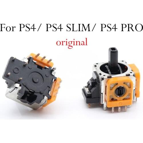 30pcs/Lot Original 3D Rocker Analog Joystick Replacement Yellow for Sony PlayStation 4 PS4 DualShock 4 Wireless Controller Con