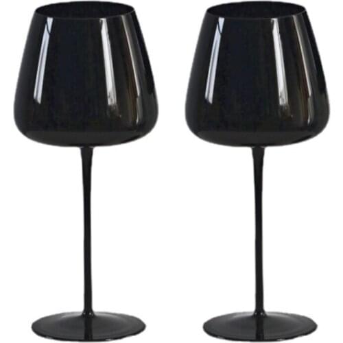 500-650ml Black Classic Magic Goblet Light Luxury Red Wine Champagne Sparkling Christmas Wedding Festival Cup Treasure Drinkware